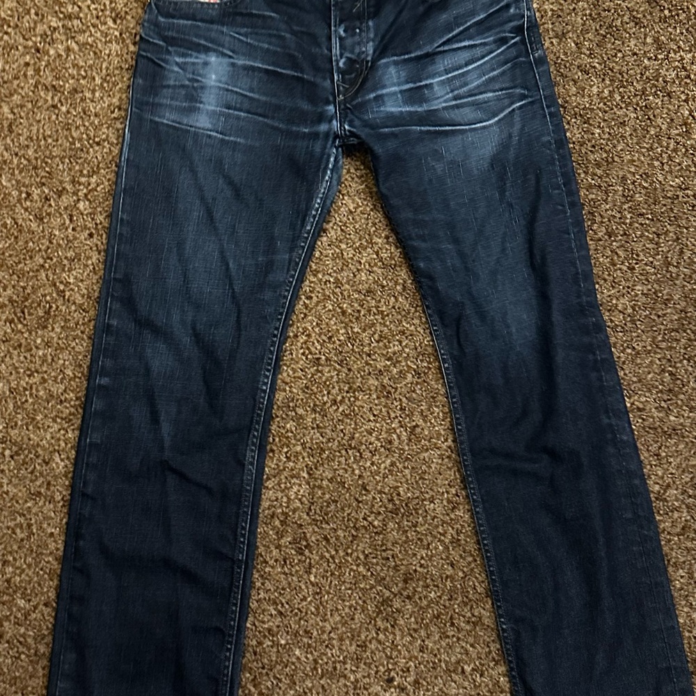 Diesel Men's Dark Blue Straight Jeans